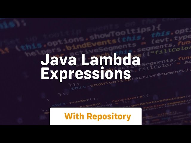 java lambda expressions
