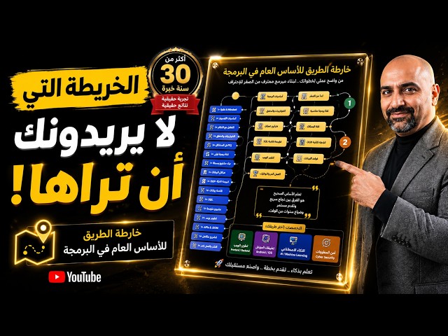 شرح تفصيلي لخارطة الطريق لتعلم البرمجة وتداخلاتها من واقع سوق العمل