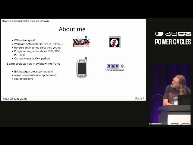 39C3 - Reverse engineering the Pixel TitanM2 firmware