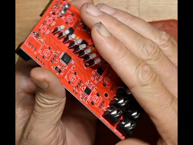 C.K. builds a Plaits sound generator kit from CCTV, eurorack
