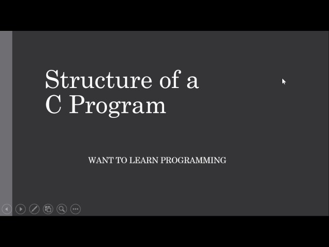 Basics of C programming 4: Structure of a C Program