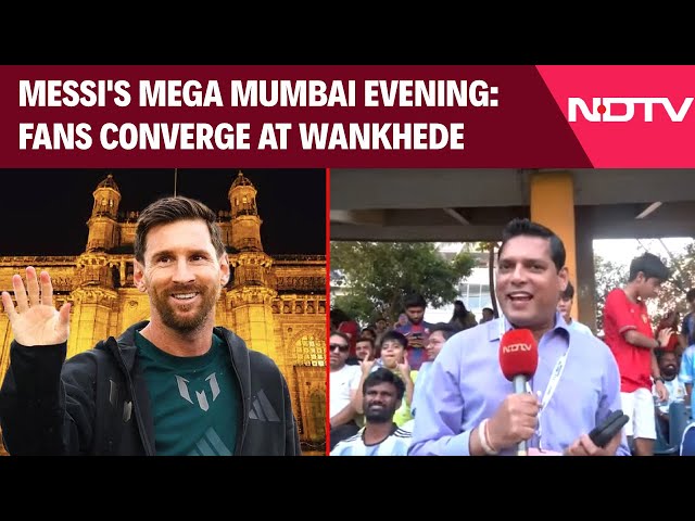 Messi Mumbai Tour | Lionel Messi’s GOAT India Tour: Fans Converge At Wankhede Stadium