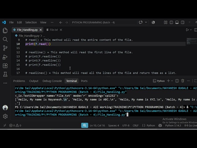 File Handling in Python Part - 2