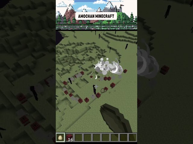 I Coded a Python Egg Bomb in Minecraft (Attack Demo8) #minecraft #shorts #nocommentary