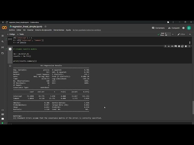 25 - Regresión lineal con python y statsmodels (solución taller)