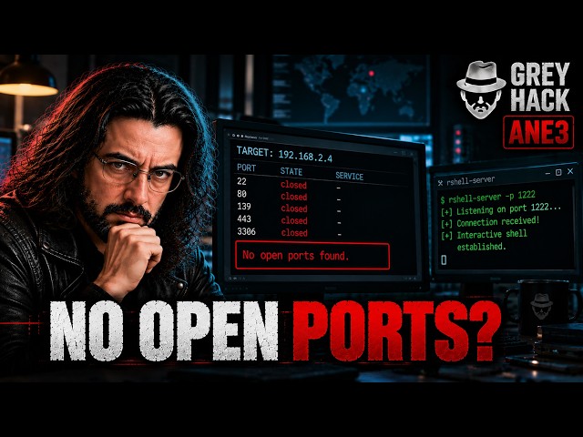 Grey Hack: No Open Ports? Time for a Reverse Shell | ANE3