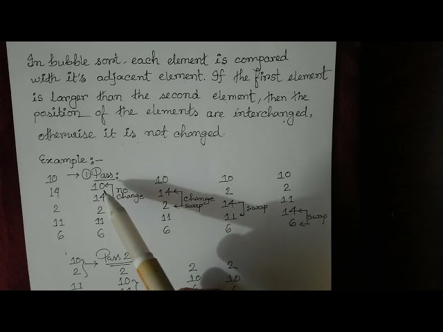 Algorithm /bubble sort (bangla)//CSE