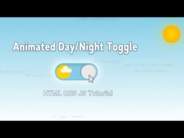 ​Simple CSS Animated Day/Night Toggle Button