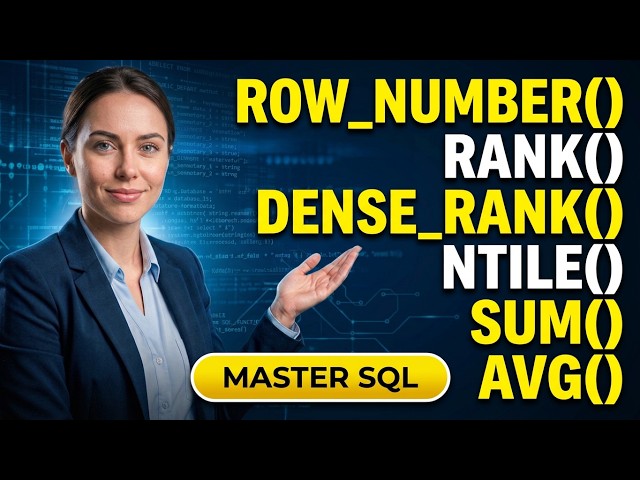 Window Functions in SQL : Master Guide for Beginners
