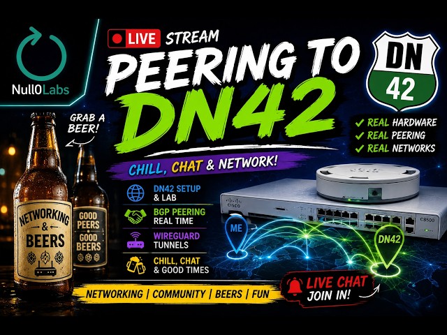 Peering to DN42 LIVE! | Real Networks, Real BGP & a Few Drinks