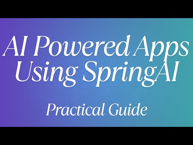 Hands On Spring AI  - Build AI Powered Spring Boot Apps  - ChatResponse