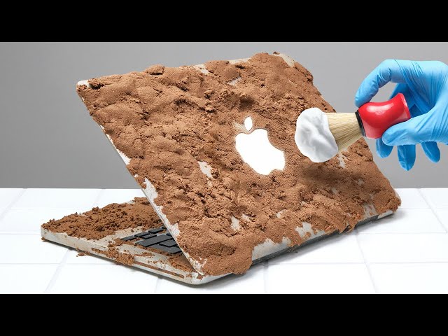Satisfying MacBook Deep Cleaning. ASMR