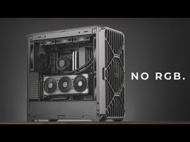 Blackout, No RGB, High Air Flow 4K Gaming PC Build | Cooler Master HAF II 500