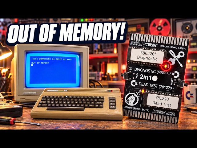 This Commodore 64 Is OUT OF MEMORY... Can This Kit Find the Bad Chip? #commodore64