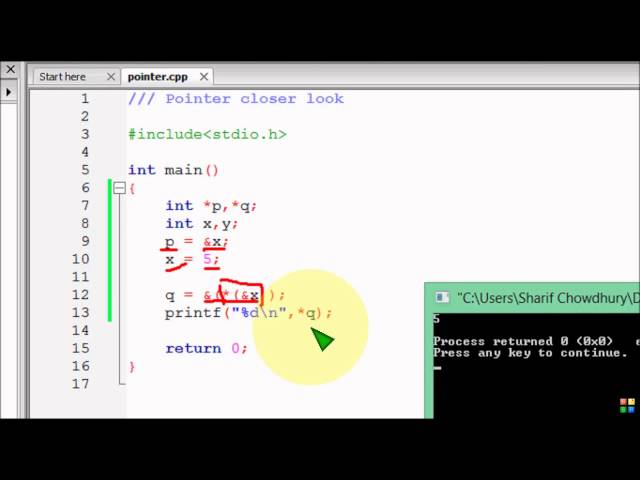 Bangla C programming tutorial  72  Pointer Closer look 3