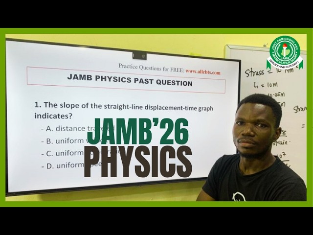Top 30 Most Likely JAMB 2026 Physics Questions & Solutions