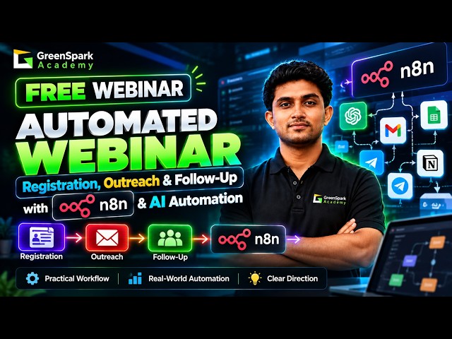 Webinar Registration, Outreach & Follow-Up Automation with n8n | AI Automation Bangla
