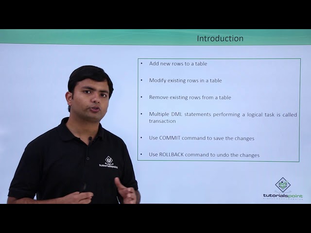 Oracle - SQL - Data Manipulation Language
