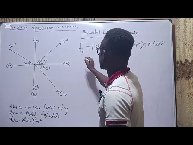 RESOLUTION OF VECTORS:physics#waec#gce#jamb#