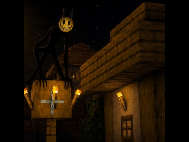 haunted Minecraft village VERITY
