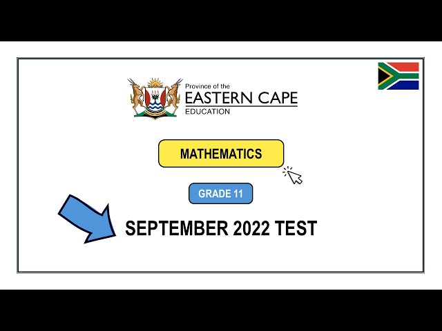 September 2022 Mathematics Grade 11 Eastern Cape