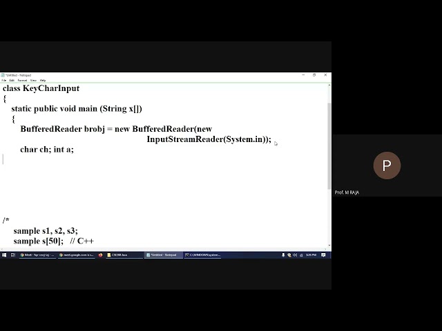 Java Unit I Session #7 Command line arguments - Keyboard inputs