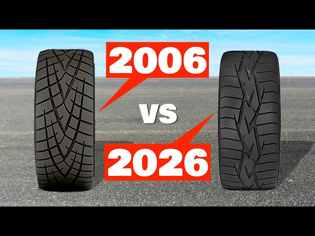 Track testing old vs new tire tech