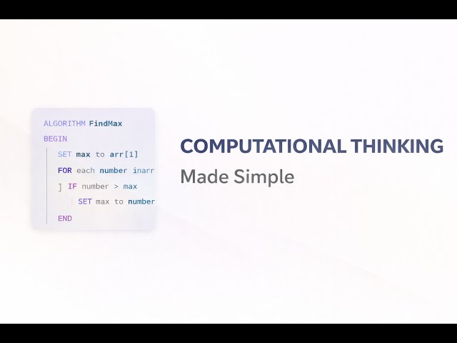 Cracking the Code: Computational Thinking Explained | Pseudocode Basics