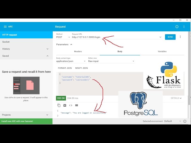REST API Login Logout Using Python Flask and PostgreSQL Database