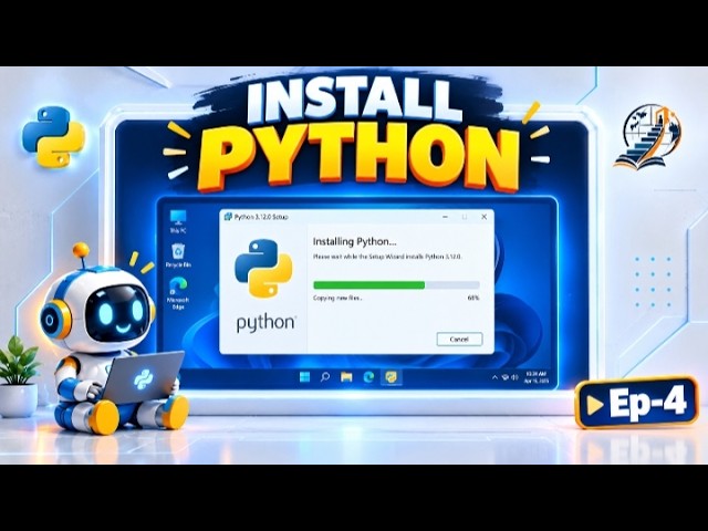 EP-04 : How to Install Python on Windows 11 | Python Installation for Beginners | Episode 4 #install
