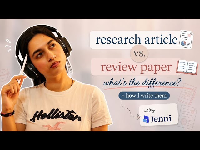 How to Write Research vs Review papers- Differences and Structure ￼📚📖