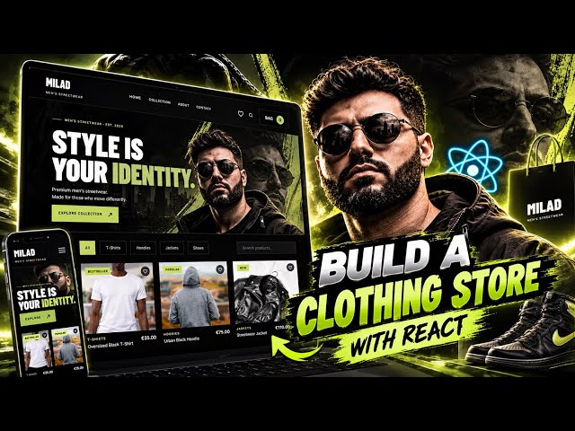 I Built a Men’s Streetwear Store with React 🔥 | MILAD Website Showcase