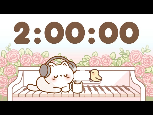 2 Hour Timer 🐱 2 Hr Study Timer for Classroom Focus