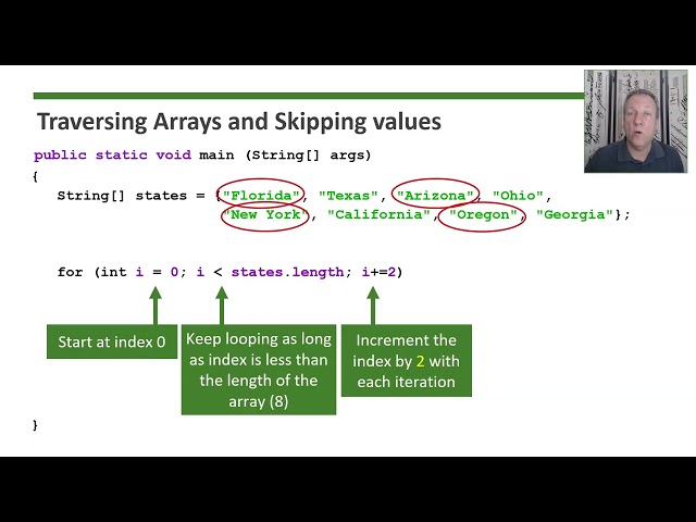 AP Computer Science A - Topic 4.4 - Part 1: Array Traversals