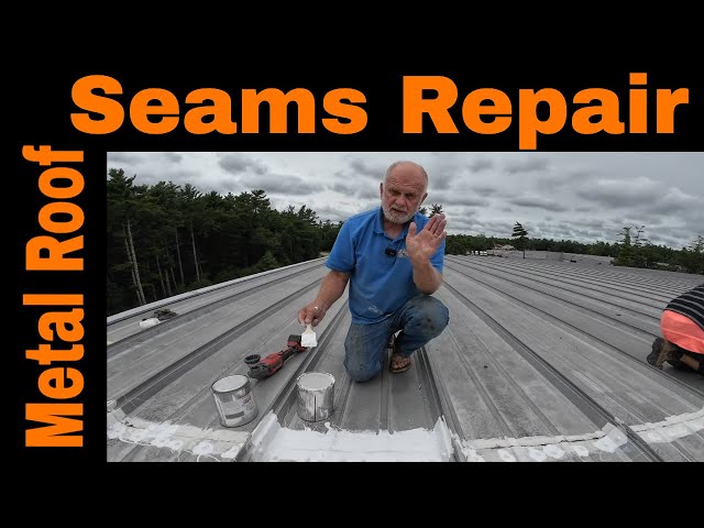 Metal Roof Seam Leak Repair - DIY fast, easy and permanently