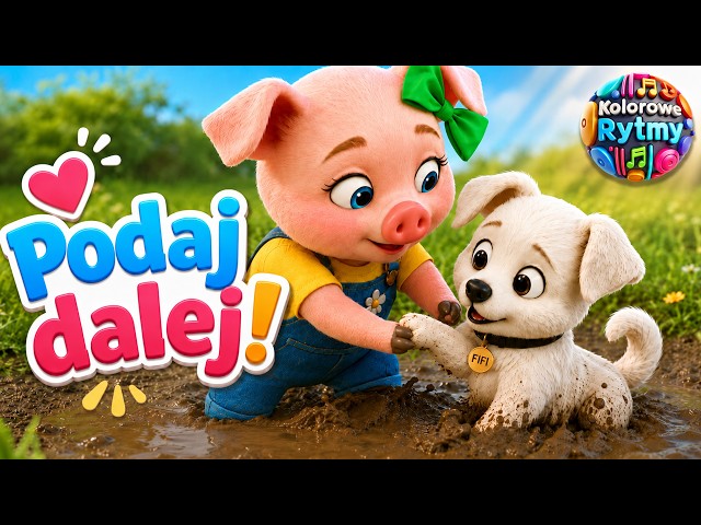 Podaj dalej! ❤️ | piosenki dla dzieci | Kolorowe Rytmy