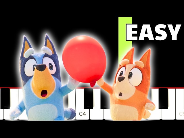 The Bluey Movie - EASY Piano Tutorial
