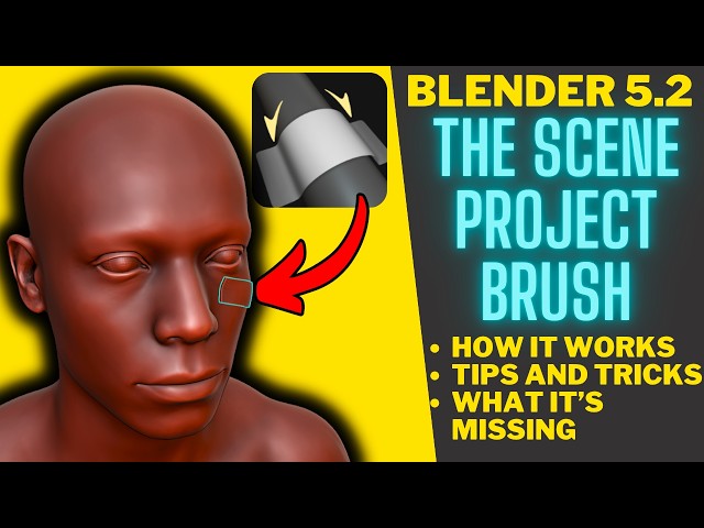 The Scene Project Brush - The New Blender 5.2 Sculpting Brush You Need to See