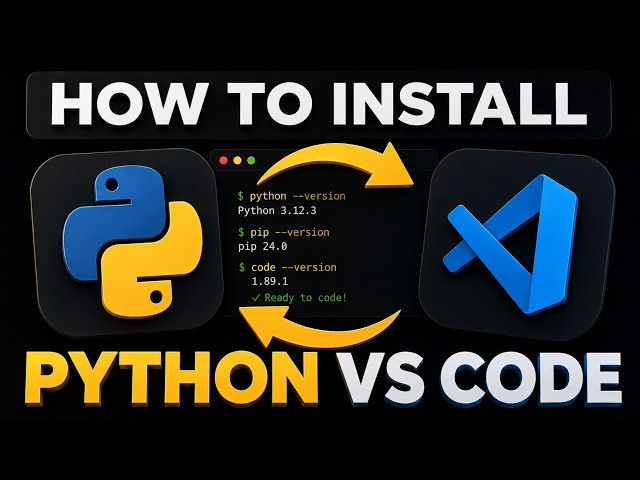 How To Install Python In VScode - How To Setup VScode For Python! (Python In VSCode)