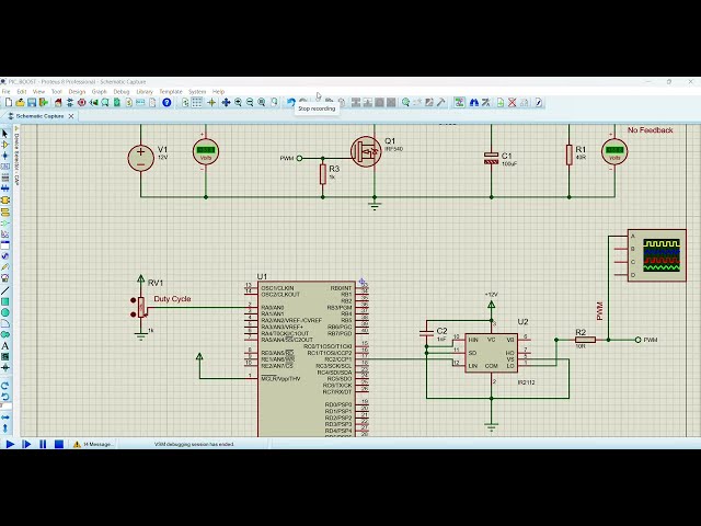 PIC16f877a Boost Converter (12v to 60v)