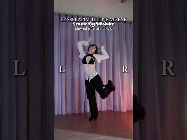 LE SSERAFIM, ILLIT, KATSEYE - ICONIC BY MISTAKE dance tutorial #iconicbymistake #kpopdancetutorial