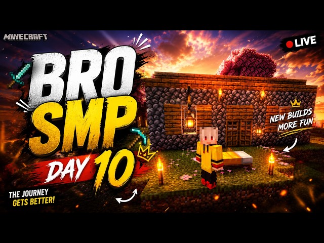 BRO SMP DAY 10 🔥 HUGE PROGRESS! MAX ENCHANTMENTS, NEW BUILDS & MORE! | #minecraft #brosmp