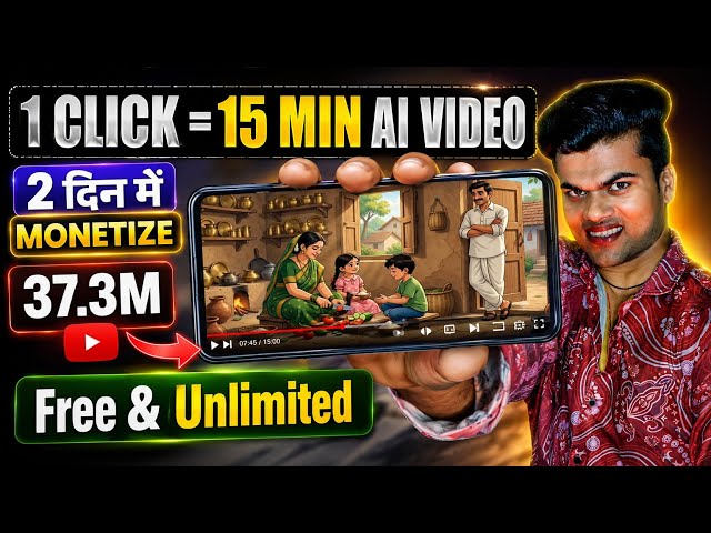 Long Al Video Kaise Banaye (15 Min) Using Just 1 Prompt 🤯|| Ai Automation 2026