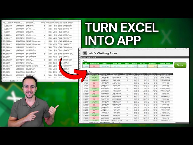 Turn Any Excel Spreadsheet into an App | No AI Needed