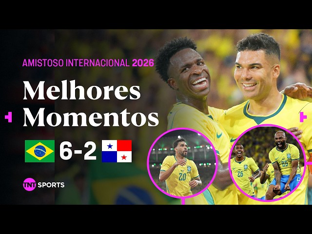 VINI JR E RAYAN FAZEM GOLAÇO E RESERVAS APROVEITAM OPORTUNIDADE | BRASIL 6 x 2 PANAMÁ