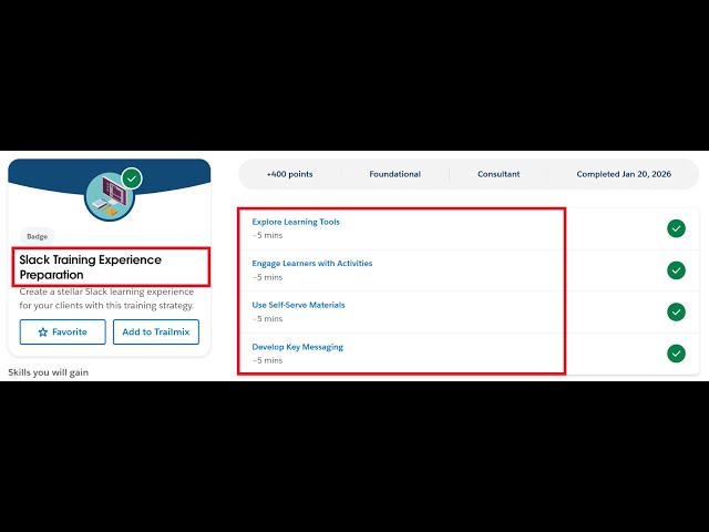 Slack Training Experience Preparation | Salesforce