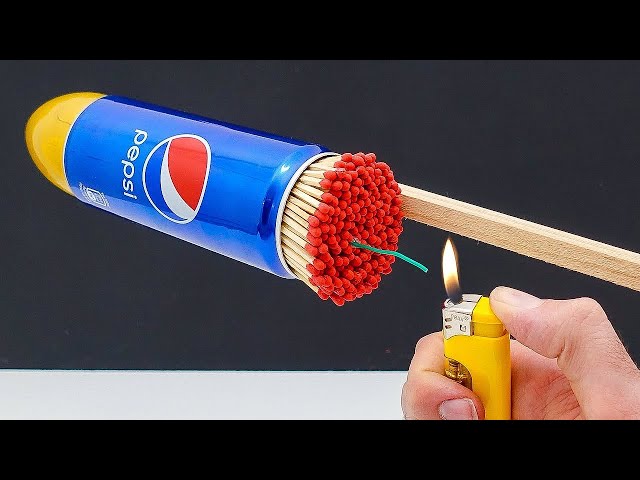 Convierto una Lata de PEPSI en un COHETE Espacial (funciona) 🚀🔥