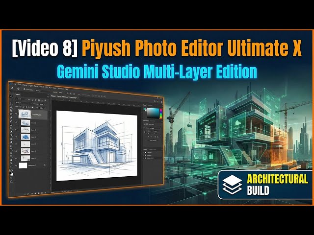 [Video 8] Piyush Photo Editor Ultimate X: Gemini Studio Multi-Layer Edition (Architectural Build)