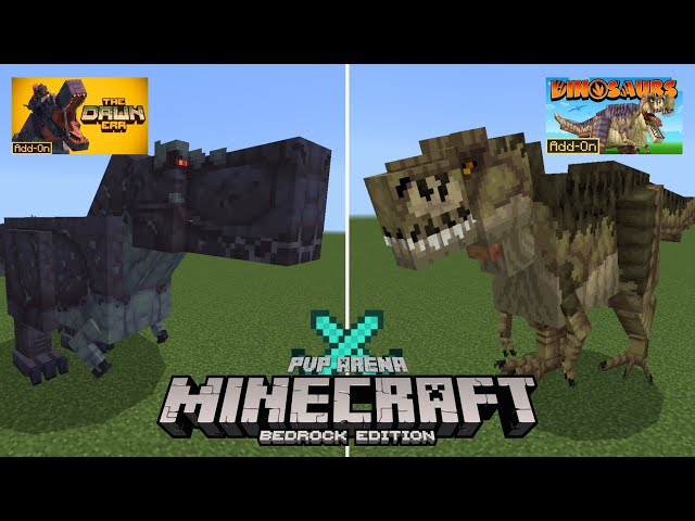 The Dawn Era VS Dinosaur Add-on | Mob Battle | Minecraft Bedrock Edition