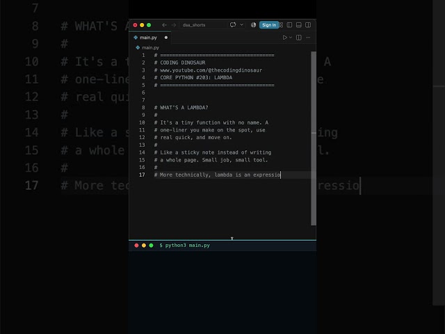 Python lambda: tiny functions with no name